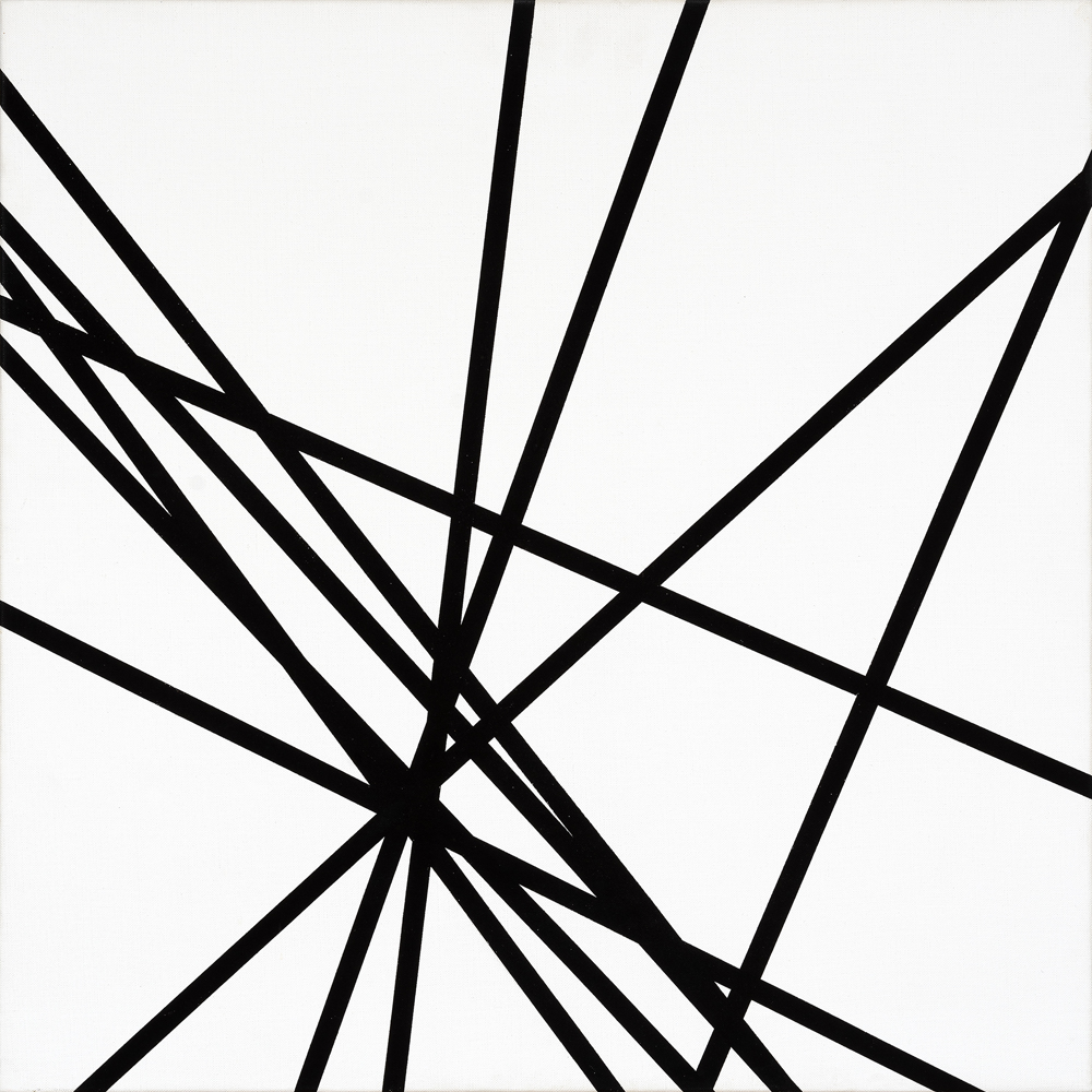 François  Morellet - 10 Lignes au Hasard, 1975