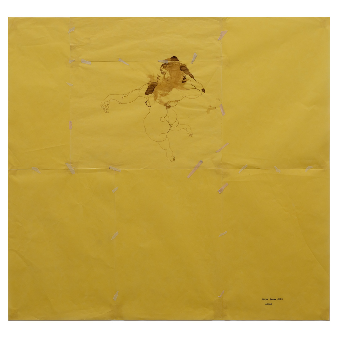 Assan  Smati - Corps jaune (detail 2), 2018