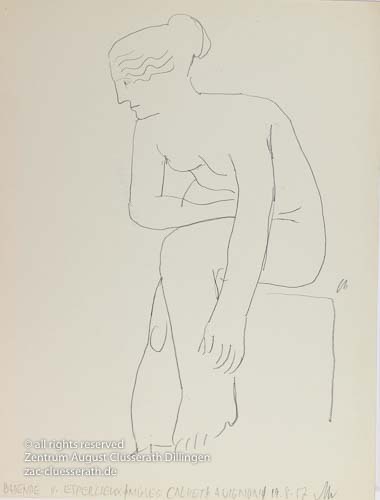 August Clüsserath - Badende von Espercieux, 1957