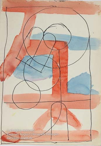 August Clüsserath - Ohne Titel, 1955 dat.