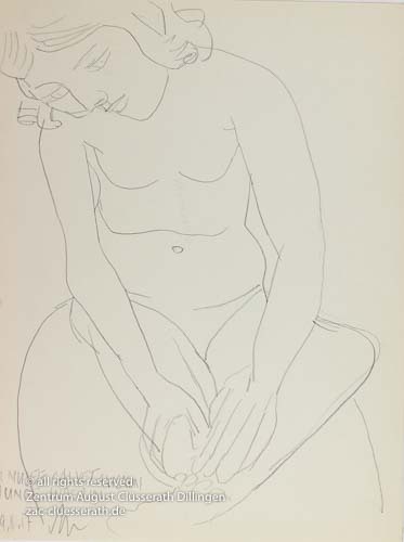 August Clüsserath - Junge Inderin, 1957