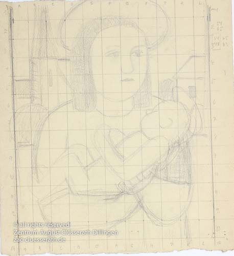 August Clüsserath - Ohne Titel, 1949 dat.