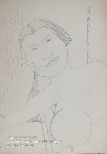 August Clüsserath - Ohne Titel, 1950 dat.