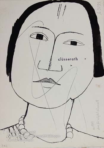 August Clüsserath - Ohne Titel, 1949 dat.