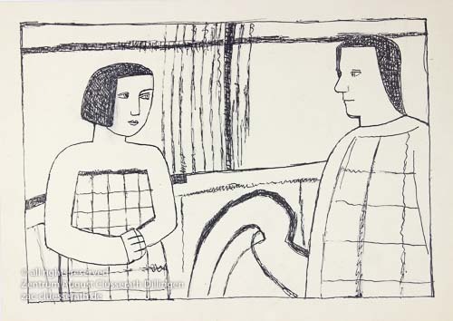 August Clüsserath - Ohne Titel, 1952 dat.
