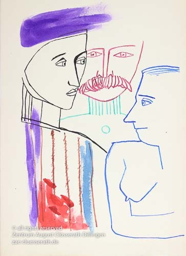 August Clüsserath - Ohne Titel, 1953 dat.