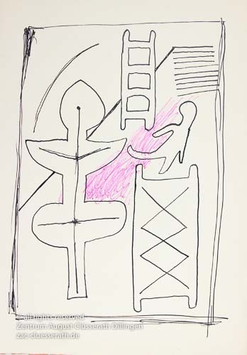 August Clüsserath - Ohne Titel, 1955 dat.