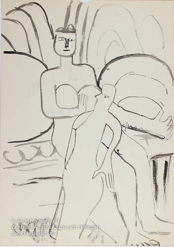 August Clüsserath - Ohne Titel, 1956 dat.
