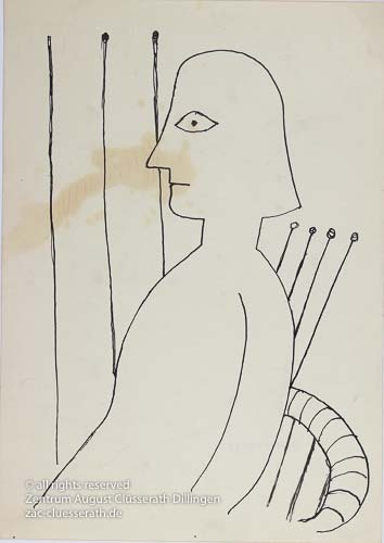 August Clüsserath - Ohne Titel, 1956 dat.