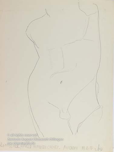 August Clüsserath - Romischer Apollo, 1957