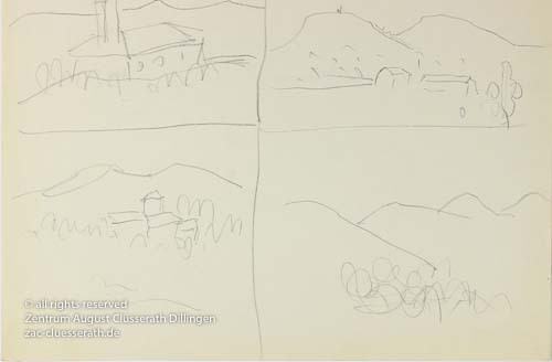 August Clüsserath - Villefranche, 1957 dat.