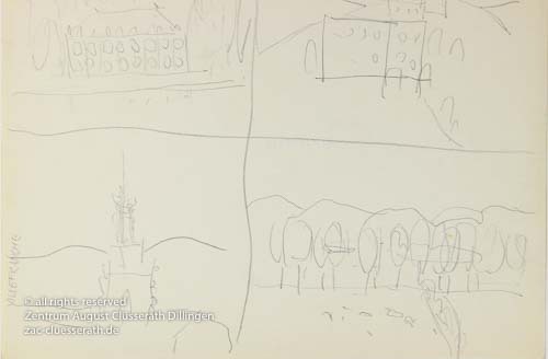 August Clüsserath - Villefranche, 1957 dat.