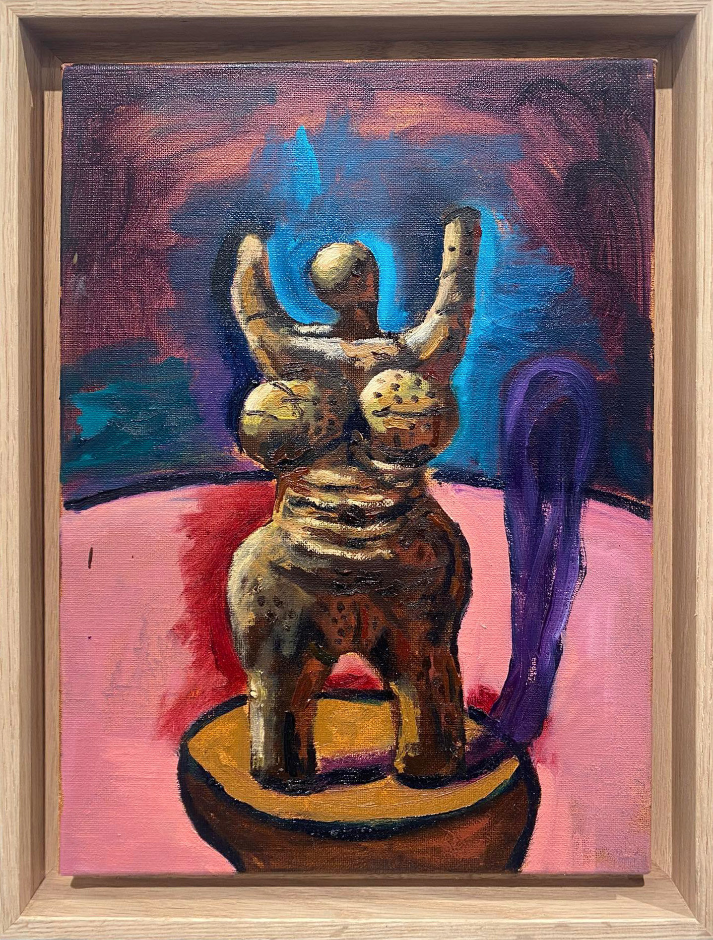 Damien  Deroubaix - Etude pour bâton de conte - Victoire, 2023