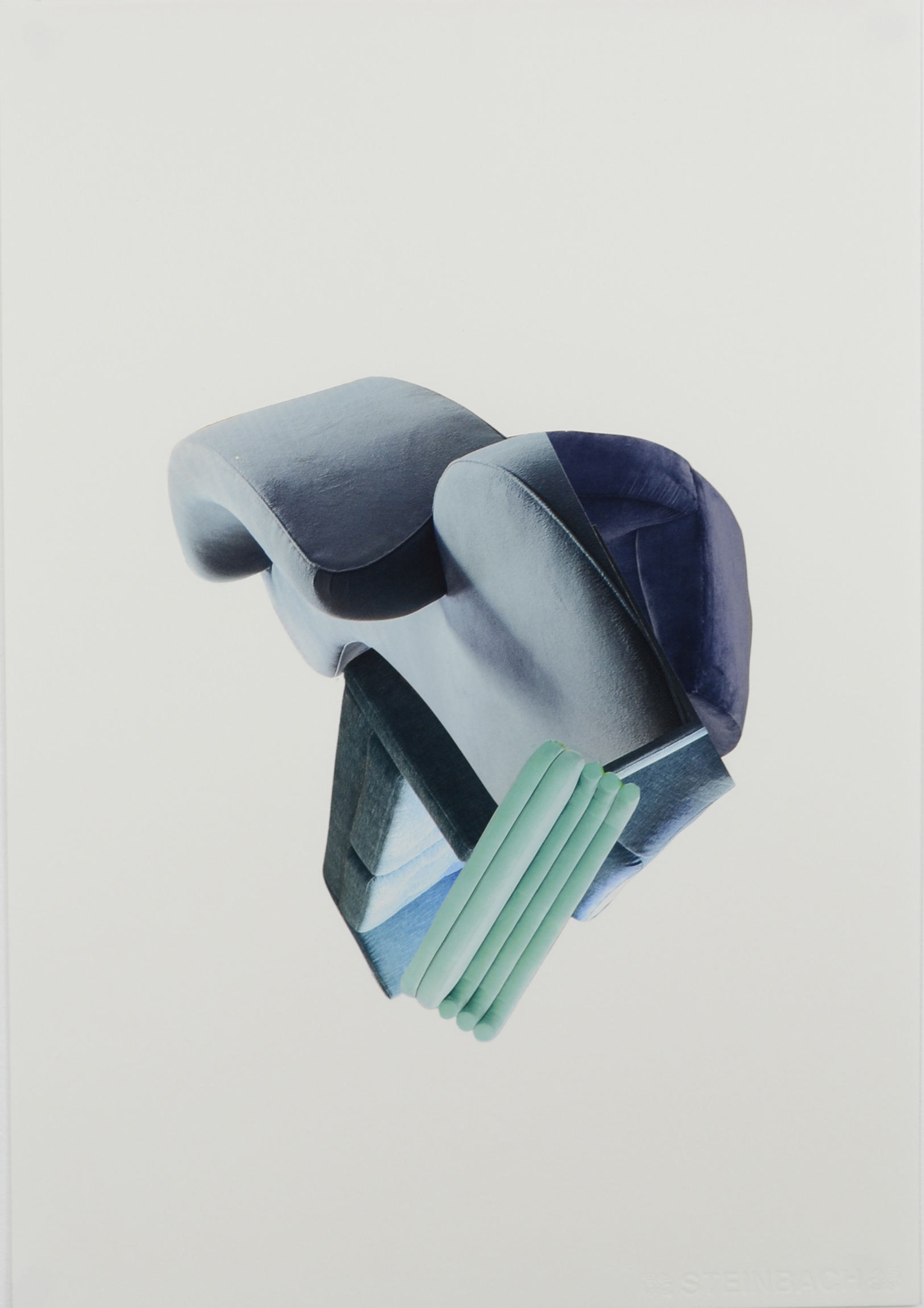 Hisae Ikenaga - Décomposition en douceur, bleu, 2021