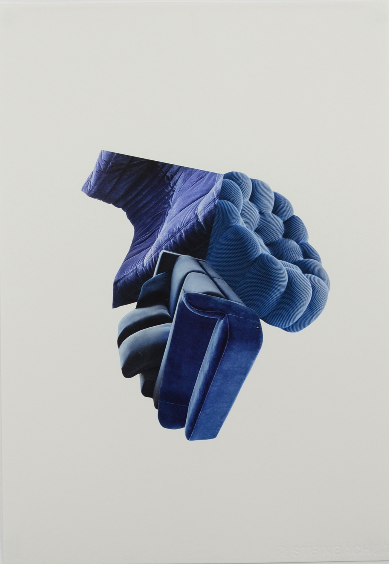 Hisae Ikenaga - Décomposition en douceur, bleu, 2021