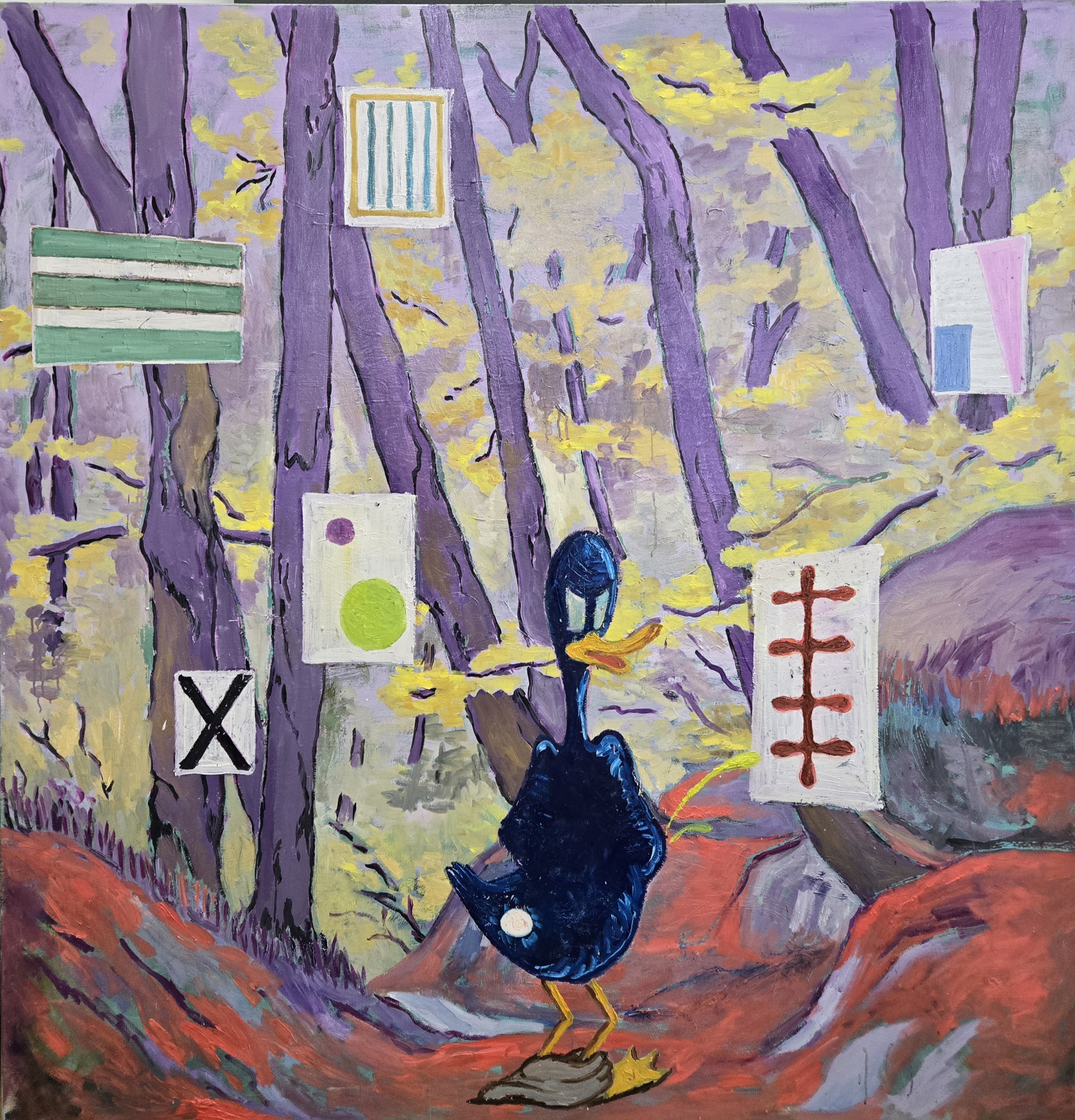 Manuel  Ocampo - Pissing in the Abstract Forest, 2024