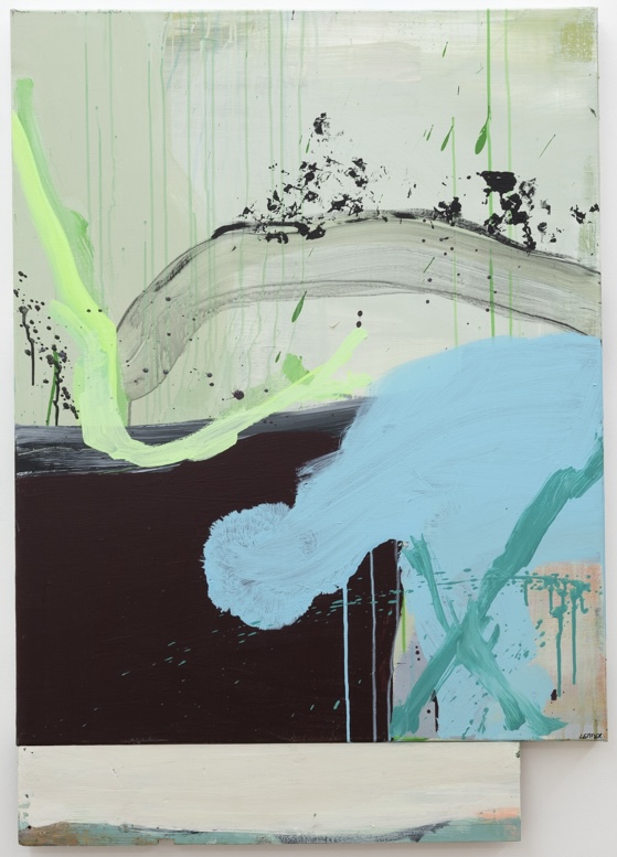 Paule  Lemmer - Mountain view in blue and green, 2025