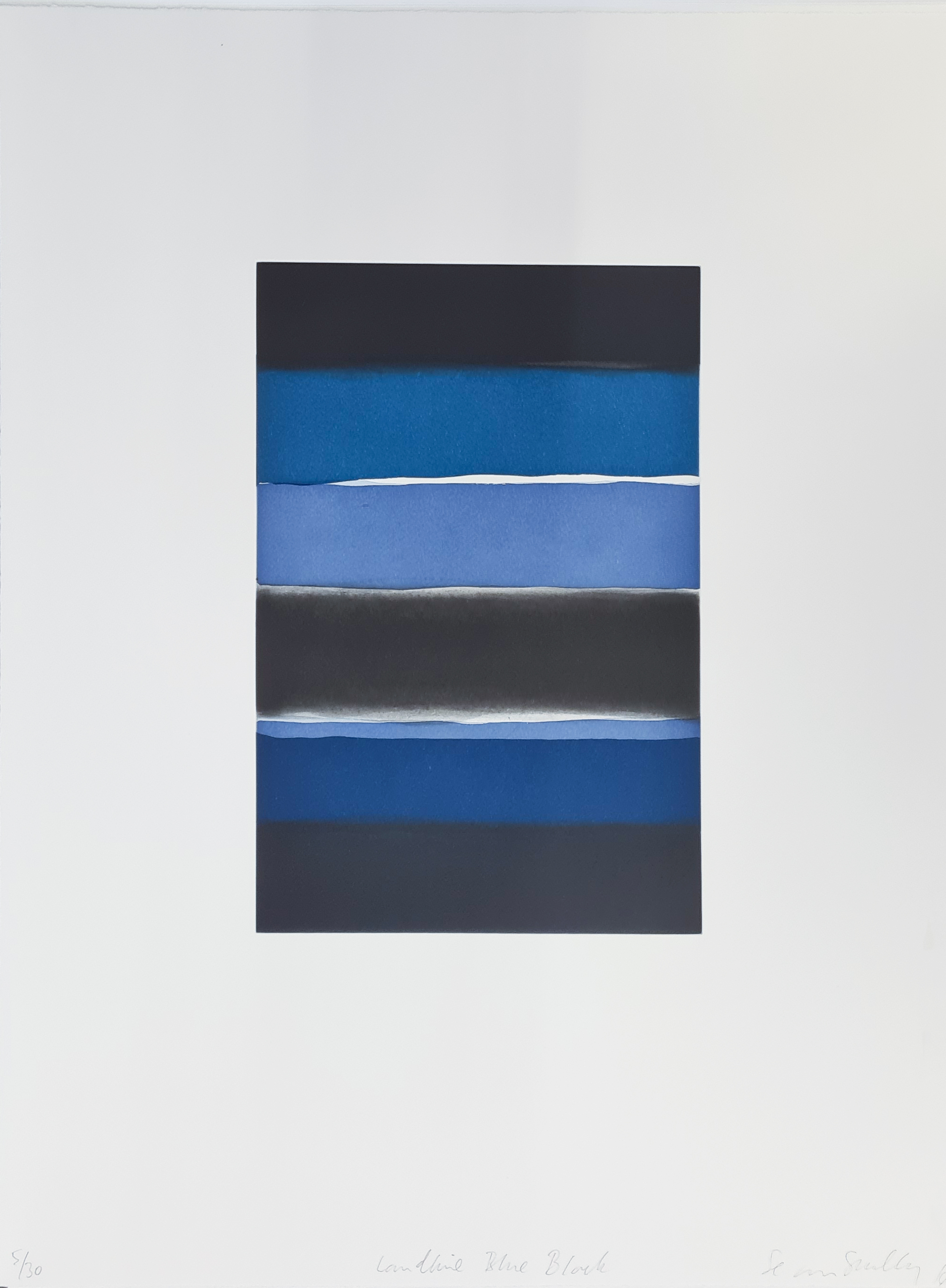 Sean Scully - Landline Blue Black, 2016