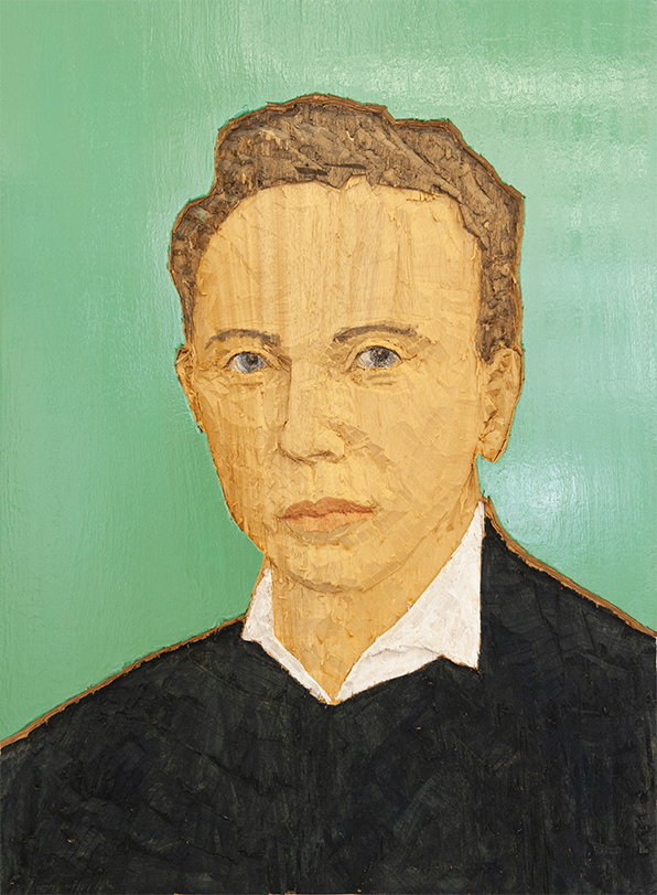 Stephan  Balkenhol - Kopfrelief, grn, 2009