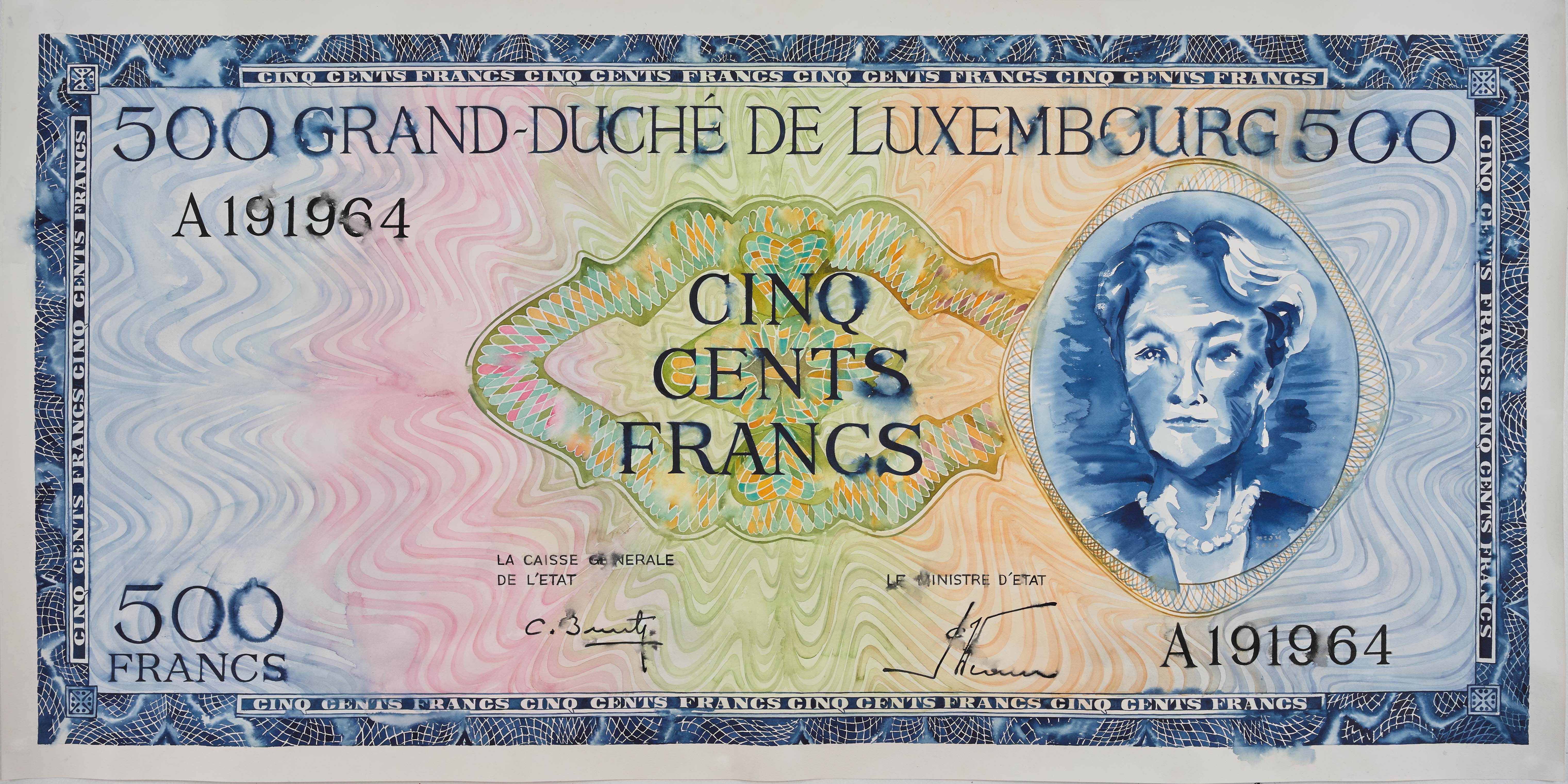 Tawan  Wattuya - Luxembourg, 500 Francs, 1963, 2026