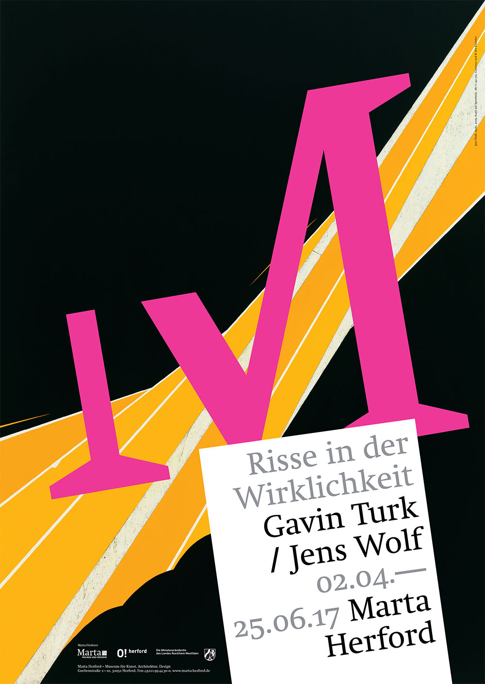 Jens Wolf: Exhibition "Cracks in Reality" (with Gavin Turk) at Marta Herford, DE