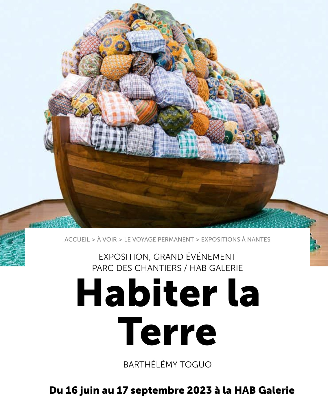 Habiter la terre | Barthélémy Toguo